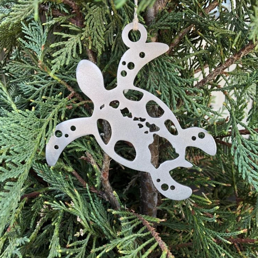 Metal Ornament - Hawaii Turtle