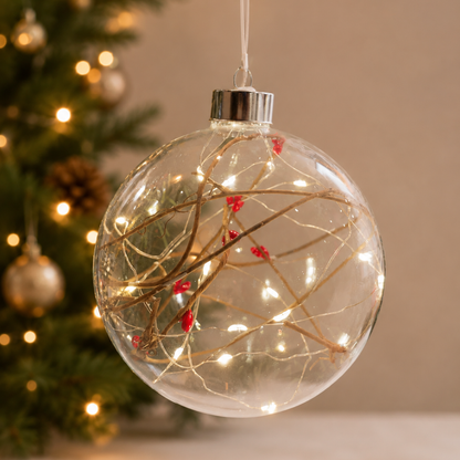 Glass Ornament - Light Up Winter Branches