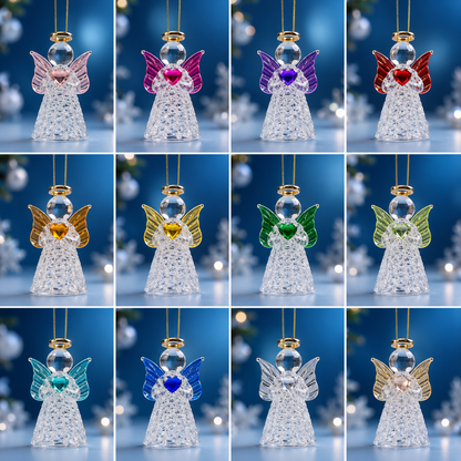 Glass Mini Ornament - Blue Angel