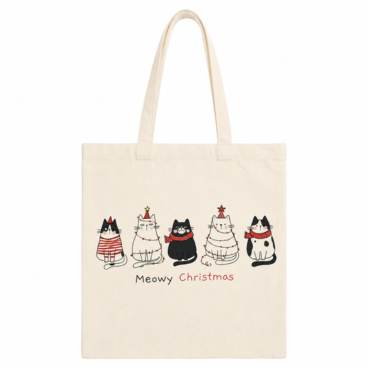 Tote - 'Meowy Christmas'