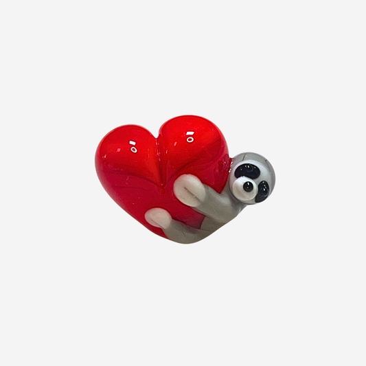 Handmade Lampwork Glass Figurine - Sloth